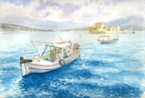 Aquarelle : marwatercolors port of Nafplion